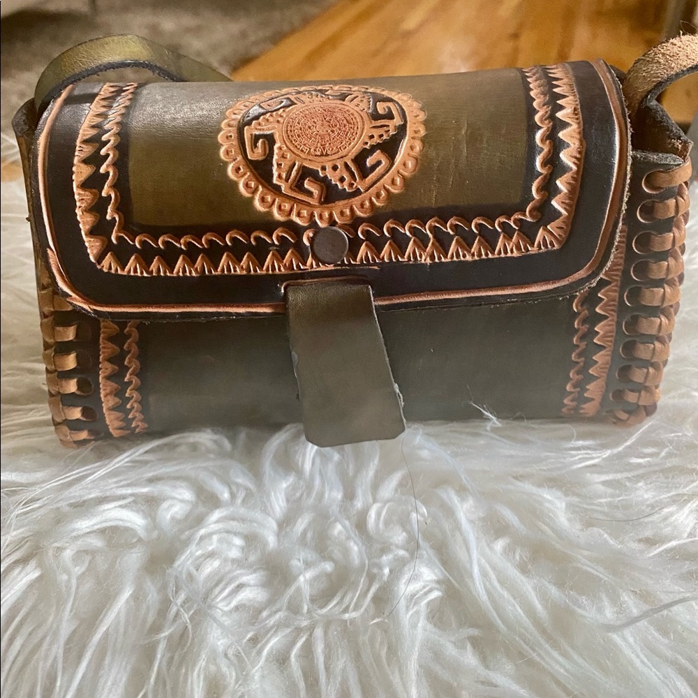 Handmade leather purse